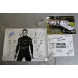 The Living Daylights signed card 8 x 10 inch with 10 autograohs including Glyn Baker - 002,