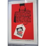 Saul Bass designed "Advise & Consent " linen backed US one sheet film poster, previously folded,