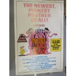 "The Pink Panther Strikes Again" US 40 x 60 inches from 1976 starring Peter Sellers, Herbert Lom,