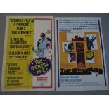 4 US one sheet film posters "The Ipcress File" 1965 review style st Michael Caine (large closed