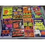 Vintage theatre bill posters including The London Palladium Cliff Richard, Frankie Howerd,