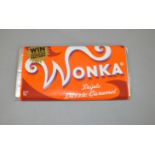 Charlie and the Chocolate Factory "Triple Dazzle Caramel" Wonka bar 7 1/2 x 4 inches,