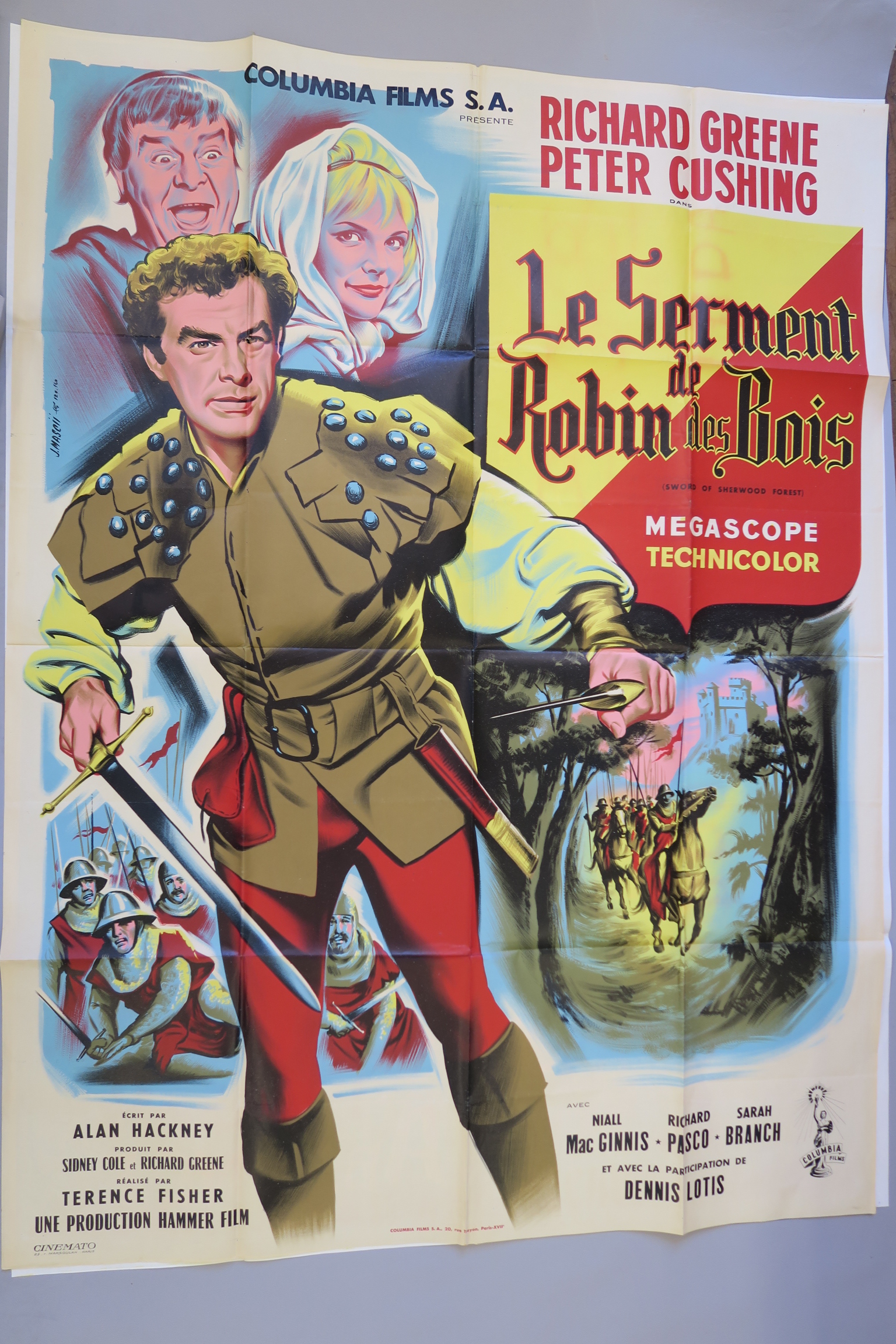 6 French Grande film posters inc Quo Vadis with art by Jean Mascii, Fall of the Roman Empire, - Image 3 of 6