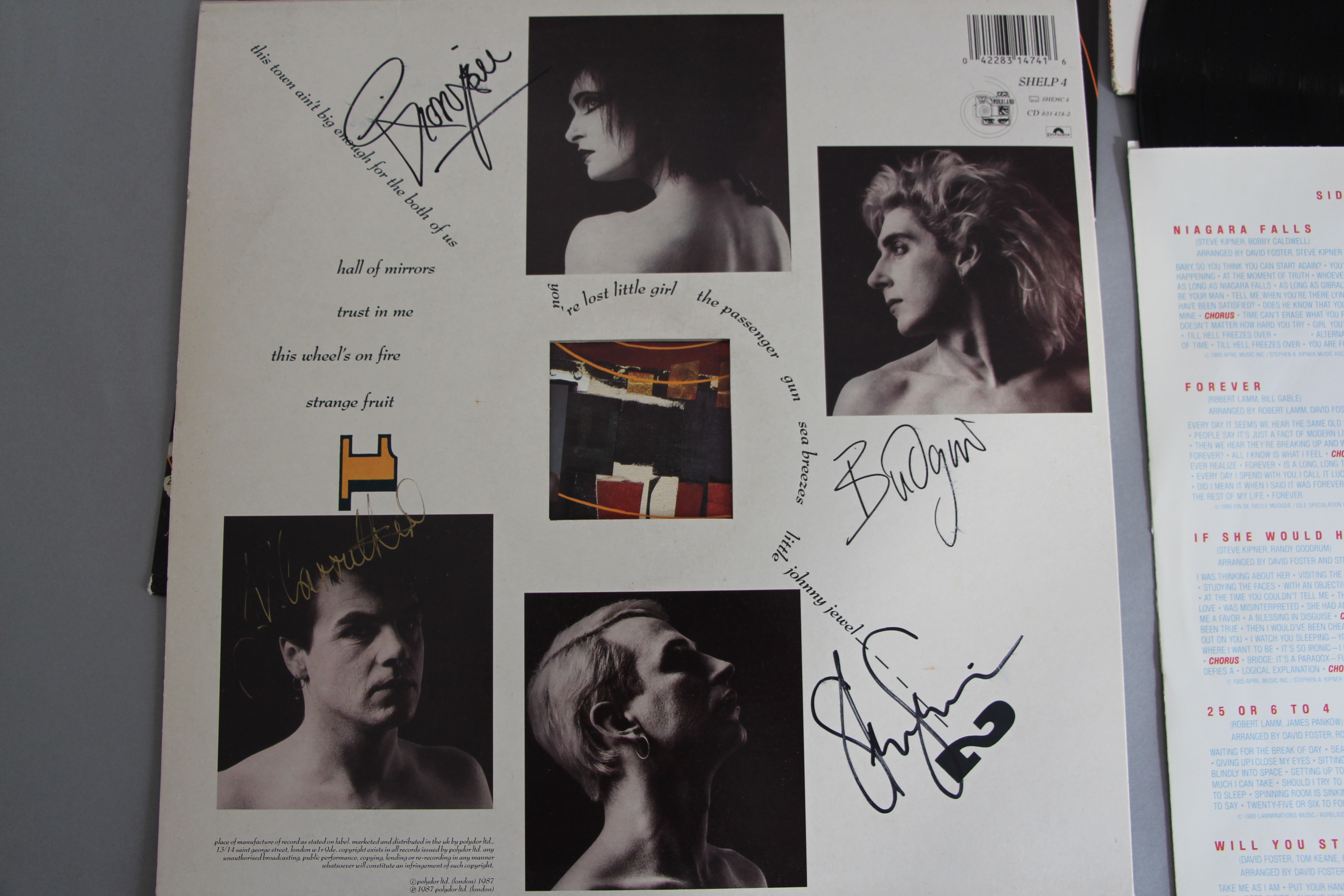 3 signed LPs - Siouxsie & the Banshees "Through the Looking Glass" signed in HMV Oxford street, - Image 4 of 4