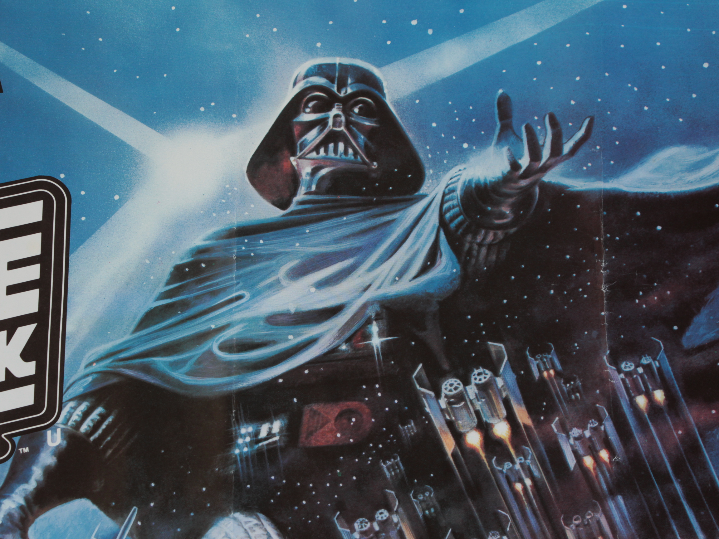 The Empire Strikes Back original 1980 Star Wars British Quad film poster with artwork of Darth - Image 2 of 3