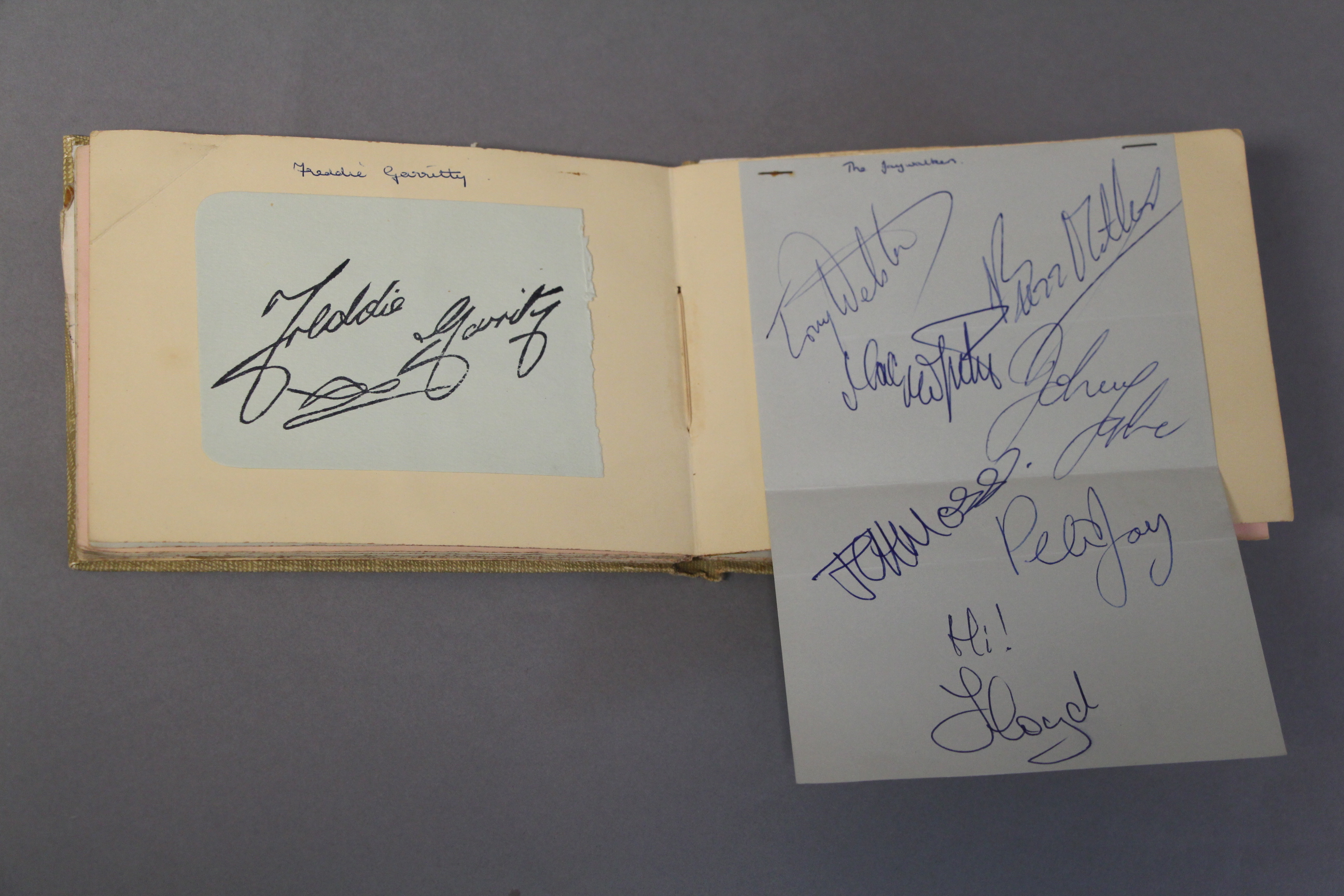 An Autograph book collected by a lady called Jill F whose full name and address appears in the book - Image 10 of 17