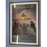 Superman II US one sheet framed backed on linen from 1981 featuring DC Comics superhero Superman,