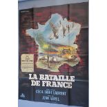 French Grande film posters to include "La Bataille de France" art by Rau depicting WW2 battle