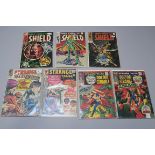 Marvel Comics Nick Fury Agent of SHIELD no 6, 8, 10, Strange Tales no 129, 130, 153, 160,