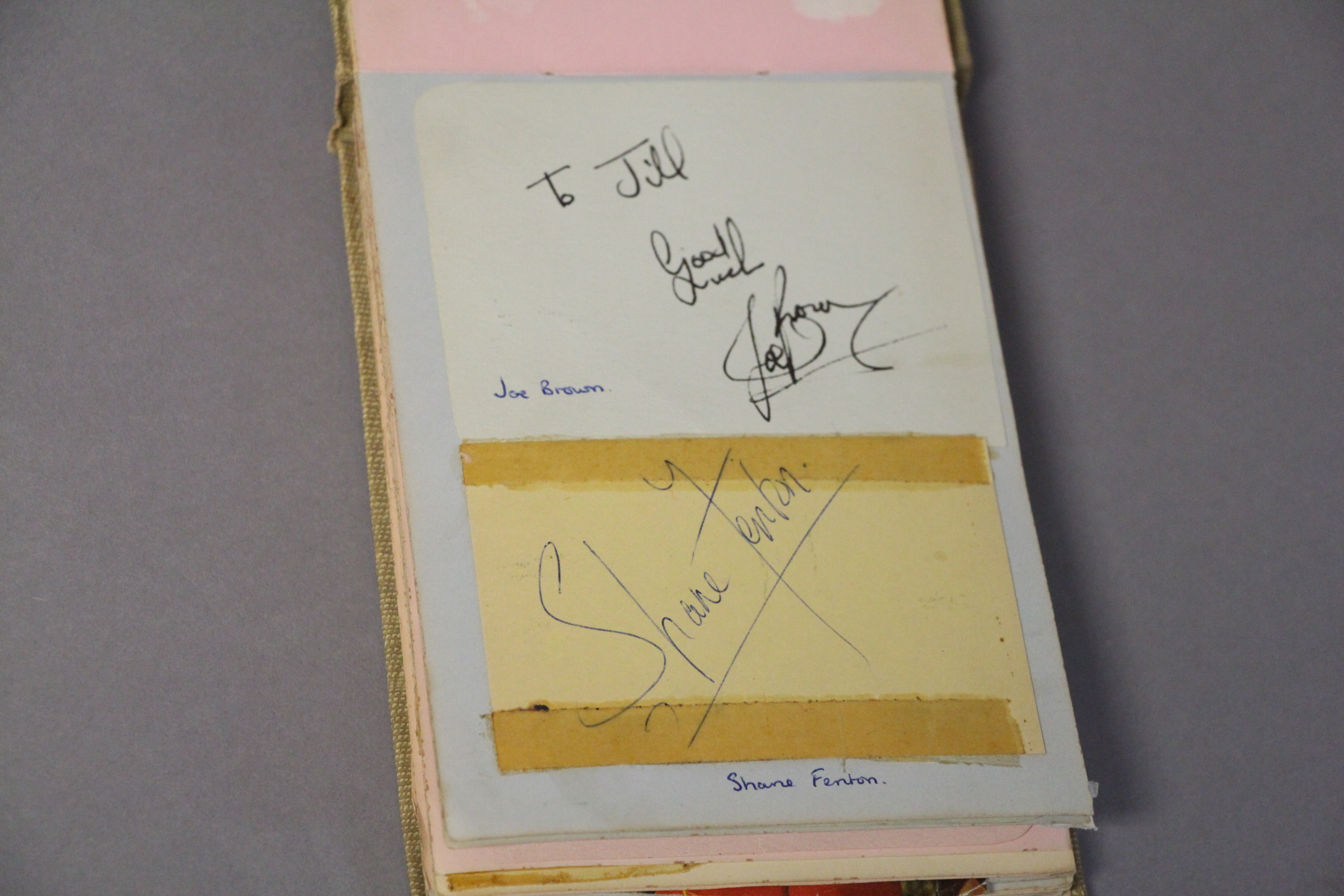 An Autograph book collected by a lady called Jill F whose full name and address appears in the book - Image 3 of 17