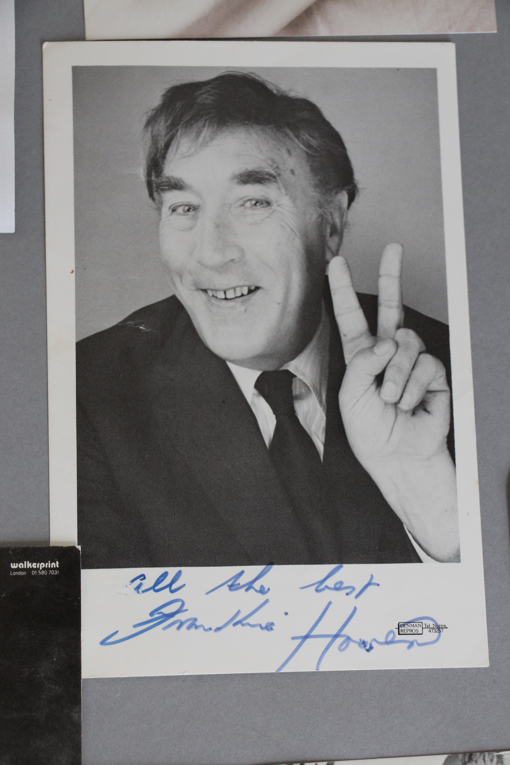 Collection of autographs many of which are on photos including Alec Guinness, John Hurt, - Image 6 of 7