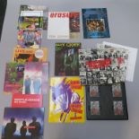 Tour programmes including The Rolling Stones Singles collection the London years cassette box set,