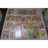 The Mighty Thor Marvel comics including nos 167, 169, 170, 171, 172, 173, 174, 175, 176, 177, 180,