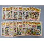 Valiant UK vintage comics from 4th June 1966 to November 1968 in EX condition in one box - 50+