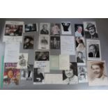 Collection of autographs many of which are on photos including Alec Guinness, John Hurt,