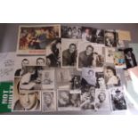 Signed photos including Charles Aznavour,, Bob Williams, Sue Lawley, Angela Rippon, Janet Leigh,