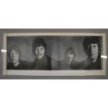 Richard Avedon The Beatles set of prints on linen, one of all four band members in black & white,