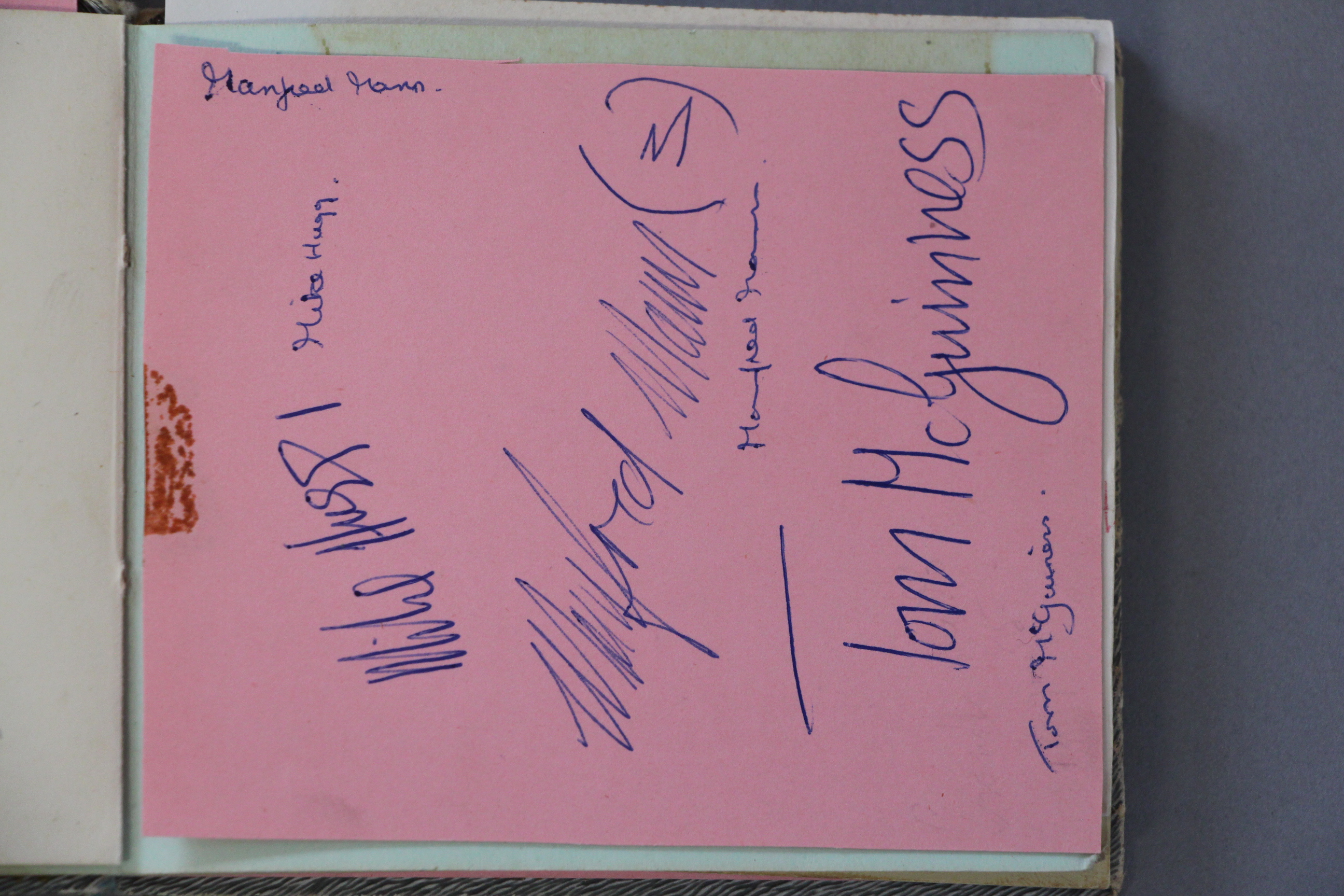 An autograph book with signatures and many car registrations of the groups collected personally by - Image 4 of 22