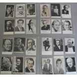 Signed cards 4 x 6 inch including Spike Milligan, Eric Sykes, Peter Sellers 1950s, Harry Secombe,