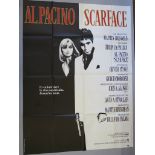 Scarface French Grande film poster with the iconic image of Al Pacino as Scarface directed by Brian