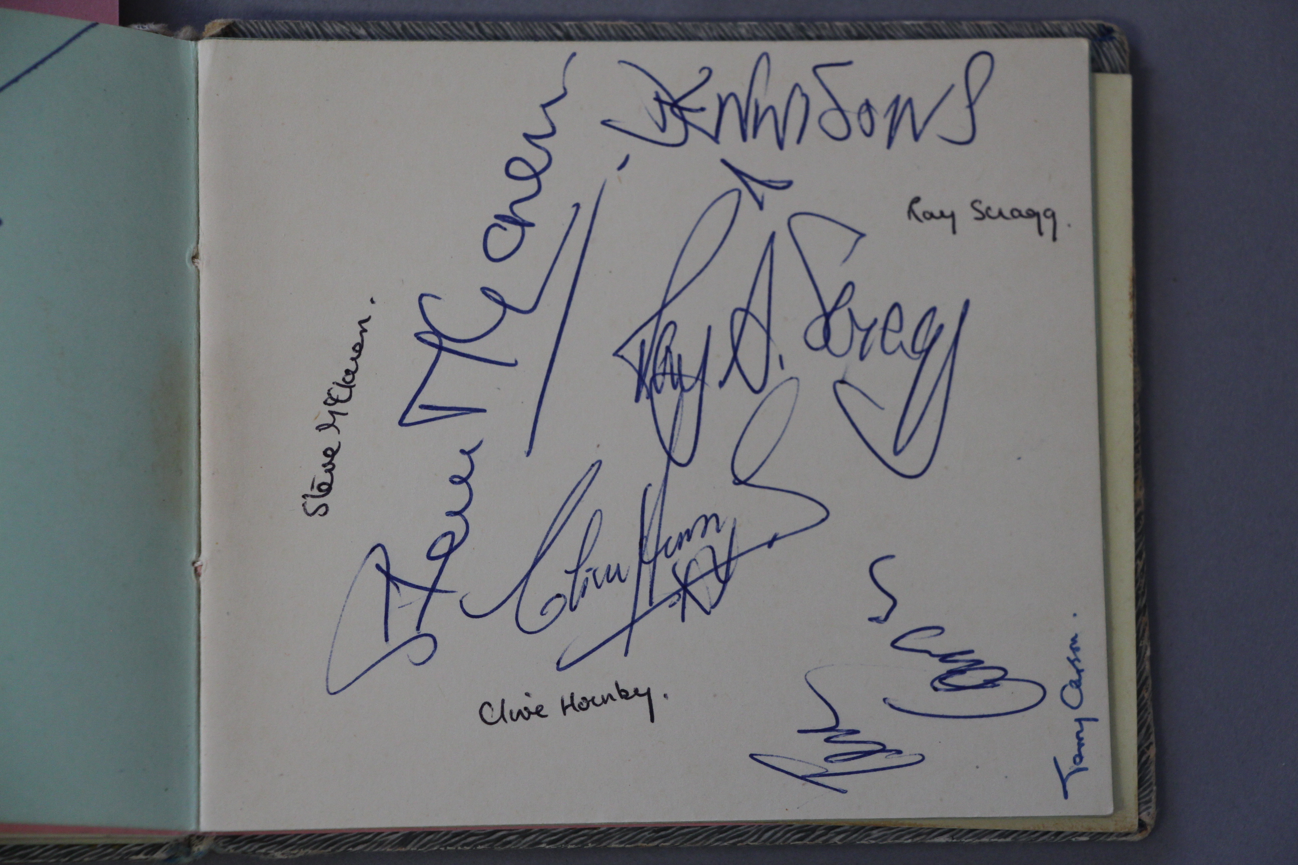 An autograph book with signatures and many car registrations of the groups collected personally by - Image 17 of 22