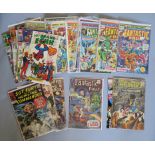 26 Marvel comics mostly vintage inc Fantastic Four #65 (1st app Ronan the Accuser from Guardians of