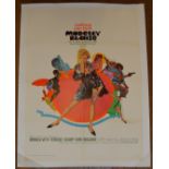 "Modesty Blaise" original 1966 US one sheet linen backed previously folded,