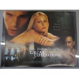 Collection of rolled British Quad film posters including "Great Expectations",