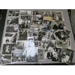 A Large selection of mainly vintage black & white British stills (mostly 8 x 10 in) many with