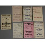 7 original fliers from 1965/66 for Kidderminster & Stourbridge Big Beat Sessions featuring