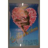 Pedro Almodovar some rolled, some folded film posters including "Le Flor de mi Secreto",