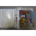 20 Vintage British comics inc Secrets of the Unknown 75, 76, 83, Creepy Worlds 40, 54, 63,