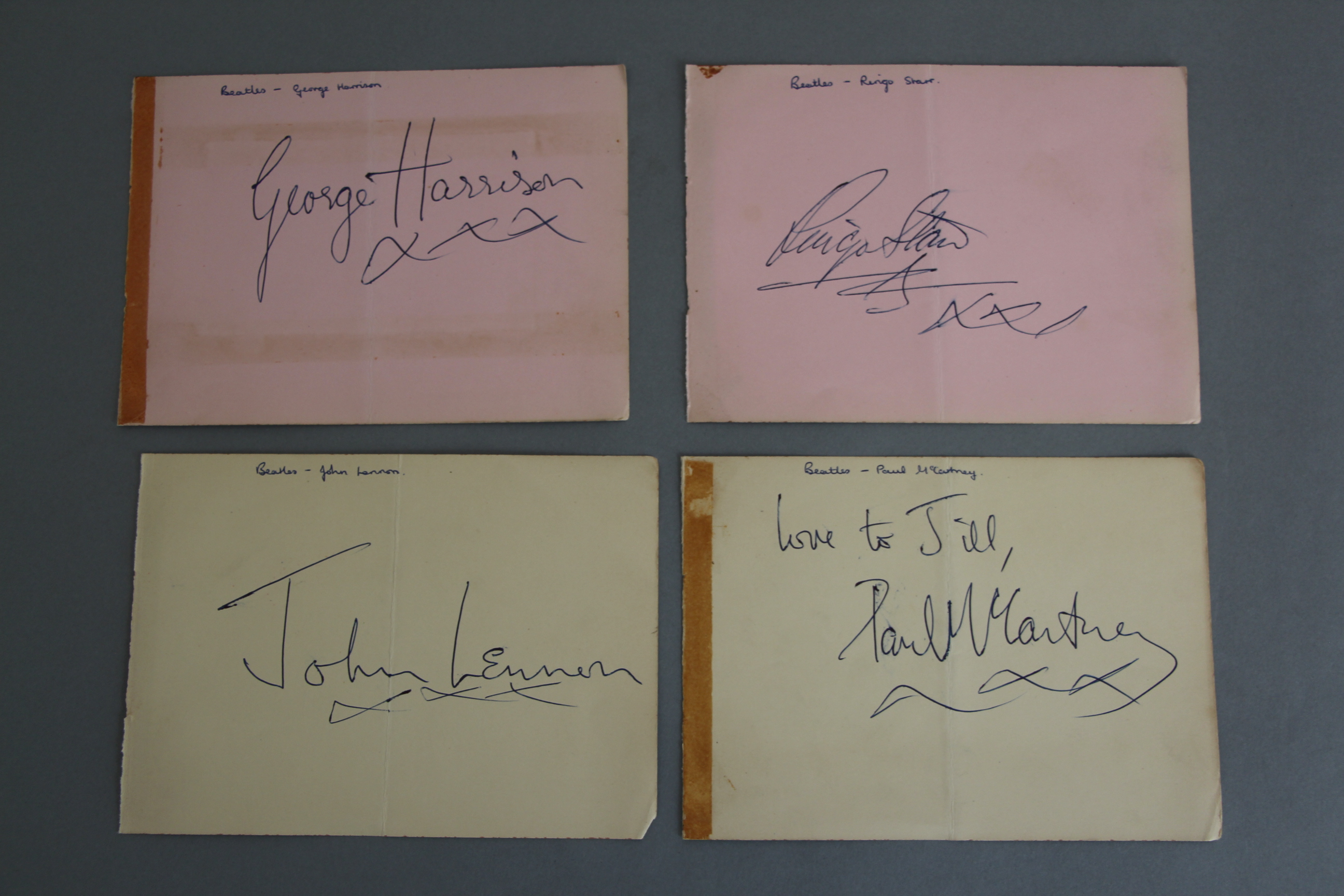 The Beatles signed Paul McCartney, John Lennon, - Image 2 of 5