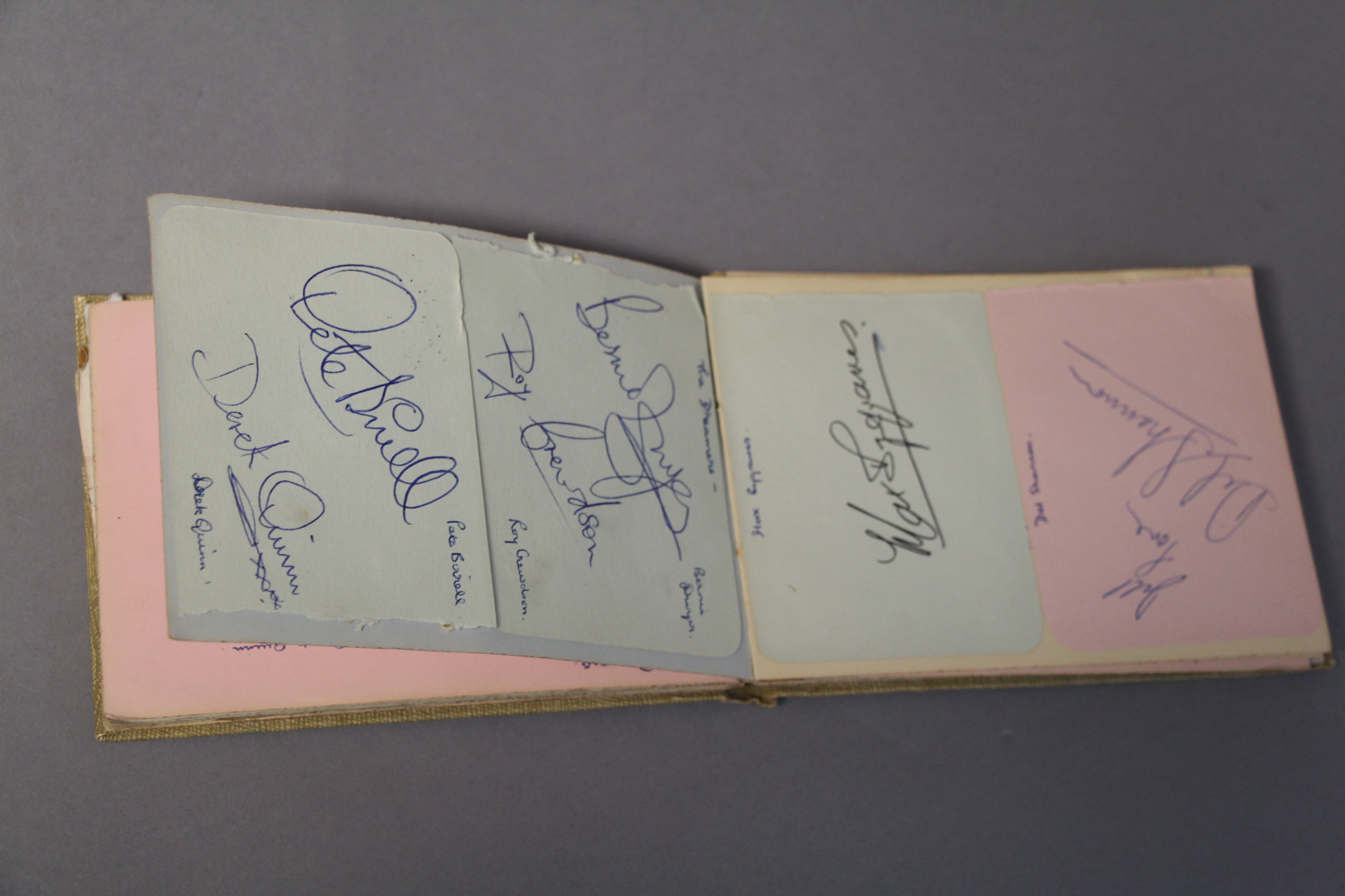 An Autograph book collected by a lady called Jill F whose full name and address appears in the book - Image 9 of 17