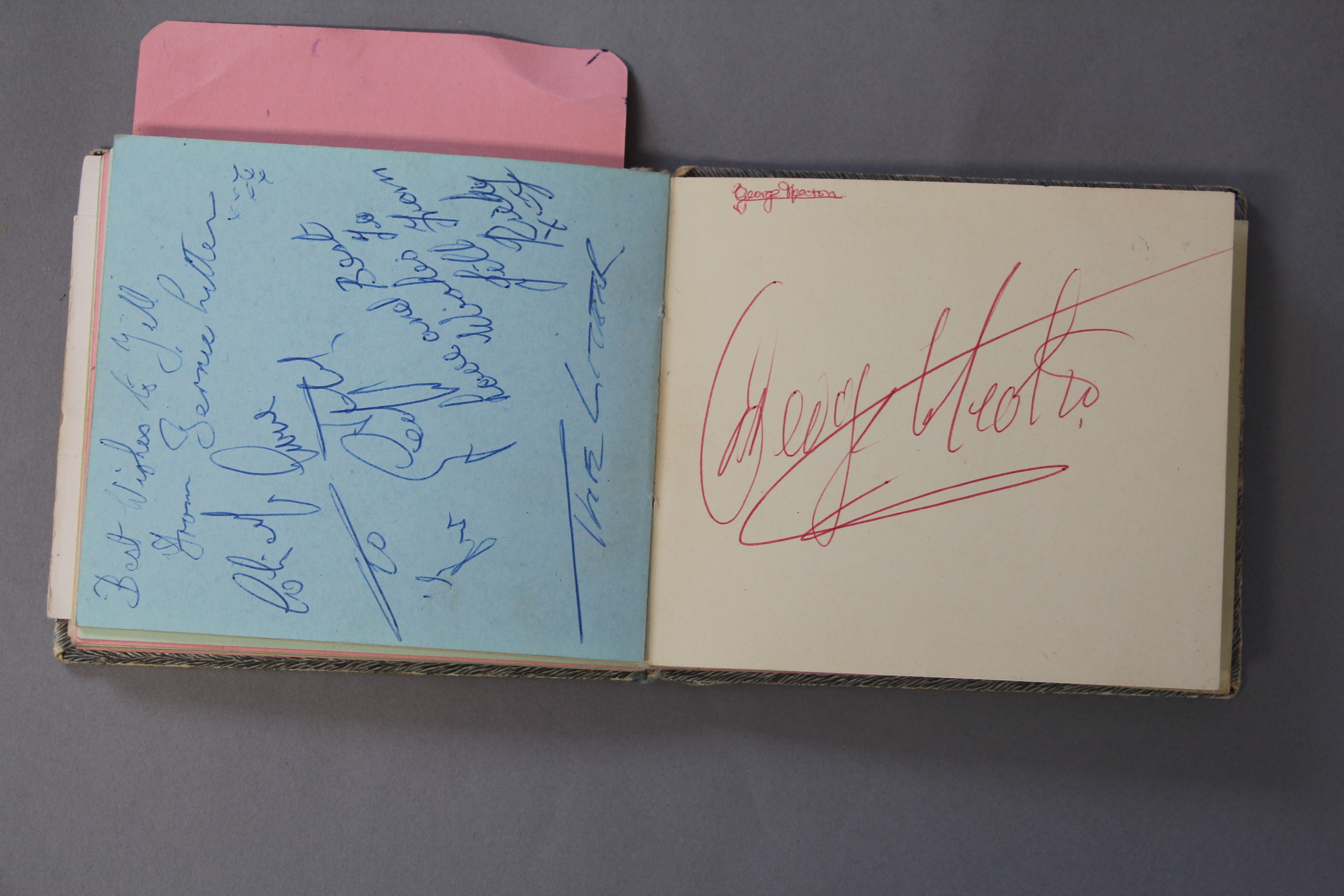 An autograph book with signatures and many car registrations of the groups collected personally by - Image 19 of 22