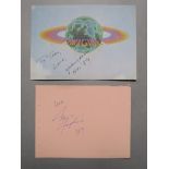 Yoko Ono signed Imagine postcard "To Tom, Love,