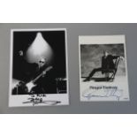 The Who - Pete Townshend signed photo in black felt pen plus Roger Daltrey photo signed in blue ink