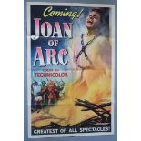 "Joan of Arc" 1948 advance US one sheet litho printed by Litho-poster corporation of America