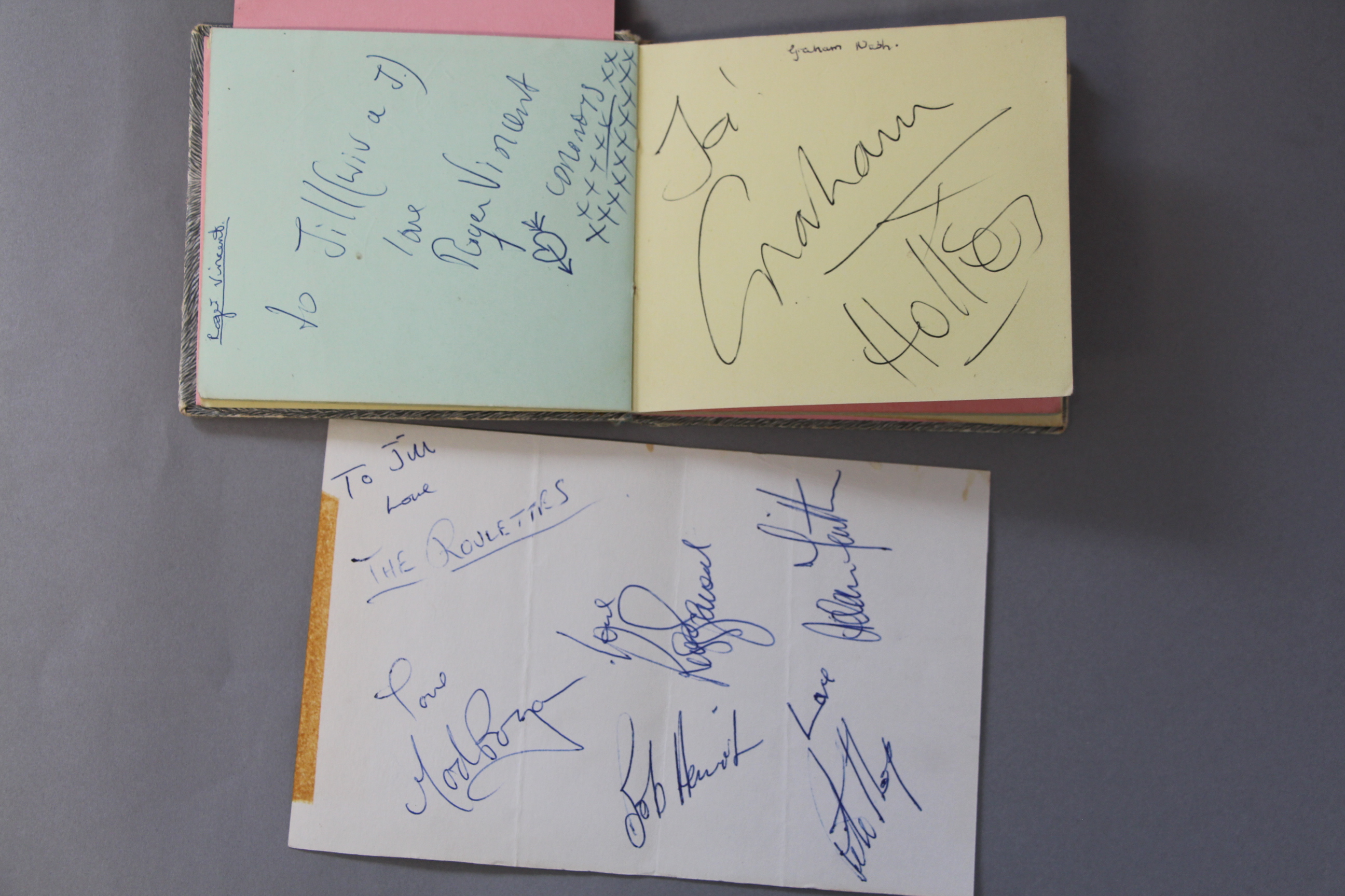 An autograph book with signatures and many car registrations of the groups collected personally by - Image 6 of 22