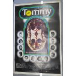 "Tommy" The Who Rock Opera by Pete Townshend rolled condition film poster first release from 1975