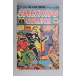 Golden Age comic "Exciting Comics featuring The Black Terror" #46 (1946) with cover art by Alex
