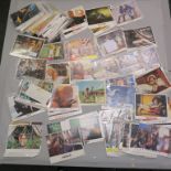 Box of British Lobby cards 8 x 10 inch including many full & some part sets; The Running Man,