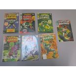 Captain Marvel comics including No 1, 2, 3, 7, 8, 9 & 10.
