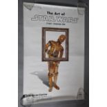 Star Wars The Art of Barbican Gallery exhibition poster advertising the Art of Star Wars from the