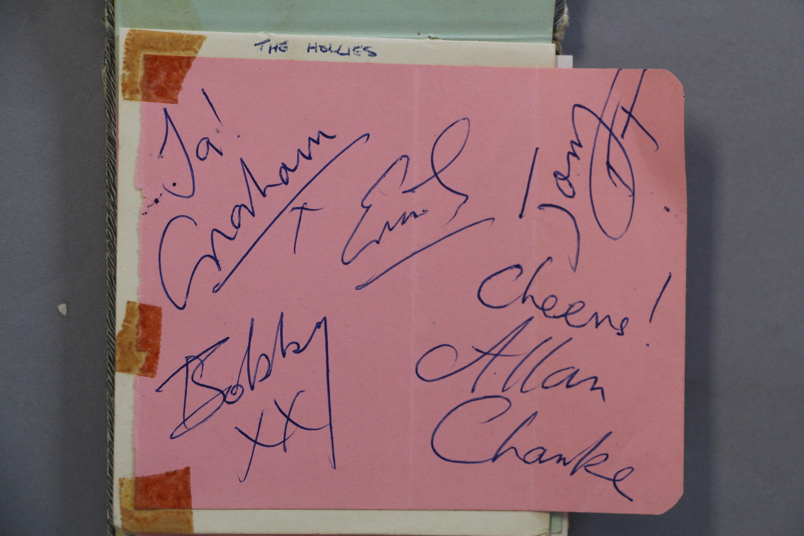 An autograph book with signatures and many car registrations of the groups collected personally by - Image 2 of 22