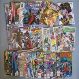 90 Comic books including mostly Marvel - Avengers #157, 291 - 329 w/ gaps,