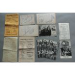 The Pretty Things - two hand-signed cards from the band members - Brian Pendleton, John Stax,