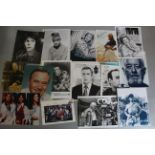 Signed photos including Lauren Bacall, Jamie Lee Curtis, Hayley Mills + COA, Faye Dunaway + COA,