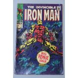 The Invincible Iron Man #1 (May 1968) featuring the origin of Iron Man with art by Gene Colan,