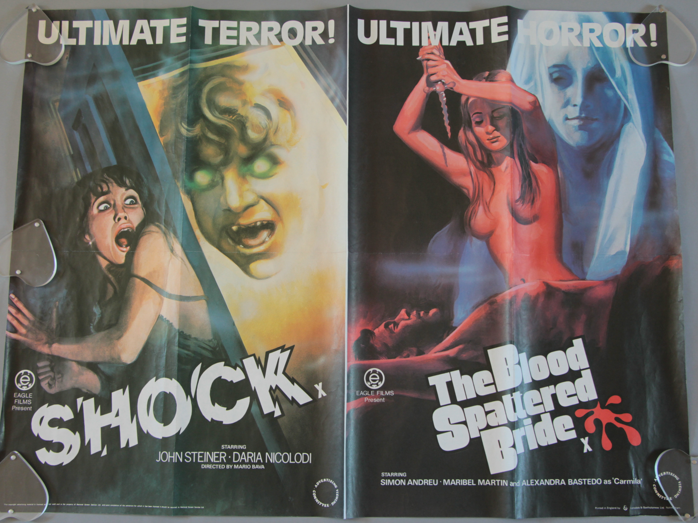 Three British Quad horror film posters including Assault on Precinct 13 / Halloween John Carpenter - Image 2 of 3